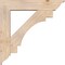 Ekena Millwork Merced Traditional Smooth Bracket w/ Offset Brace, Douglas Fir, 7 1/2"W x 36"D x 36"H BKT0806X36X36MRC01SDF - alternate 3